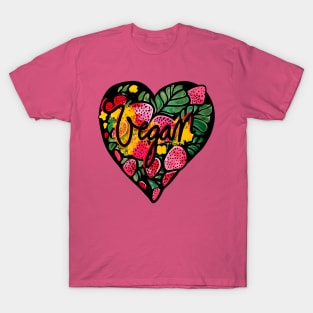 Vegan Heart Vegan Life T-Shirt